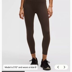 Lululemon Athletica Dark Brown Leggings